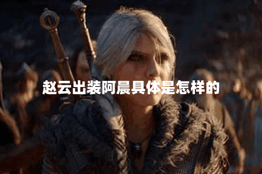 赵云出装阿晨具体是怎样的？阿晨的出装方法有哪些？