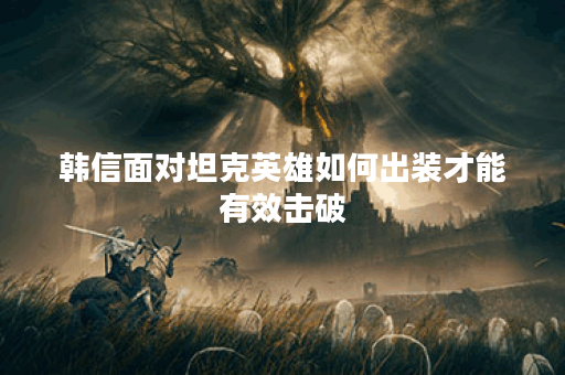 韩信面对坦克英雄如何出装才能有效击破？如何搭配装备应对肉盾型敌人？