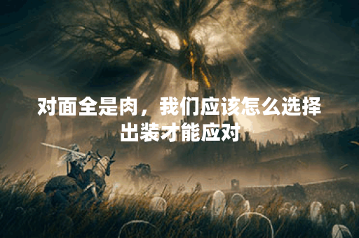 对面全是肉，我们应该怎么选择出装才能应对？