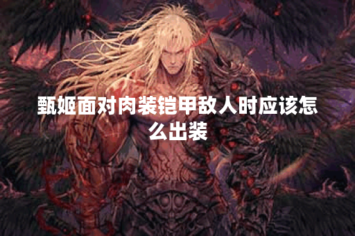 甄姬面对肉装铠甲敌人时应该怎么出装?如何有效对抗肉装铠甲英雄的甄姬装备选择? 甄姬面对肉装铠甲敌人时应该怎么出装?如何有效对抗肉装铠甲英雄的甄姬装备选择?